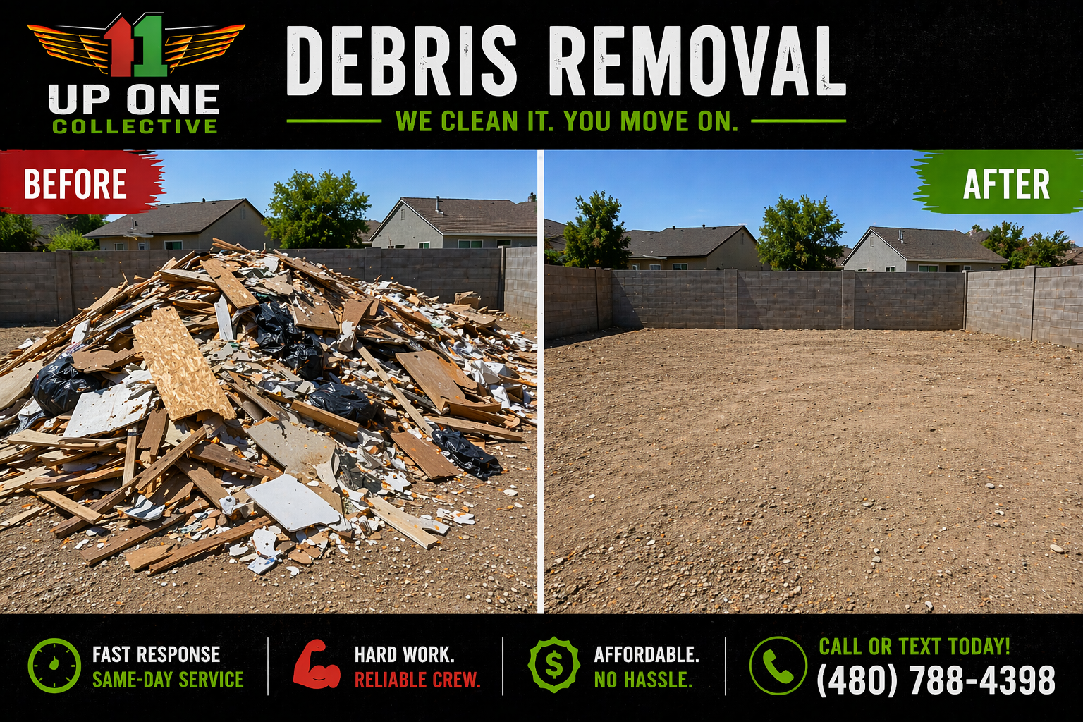 Debris removal project in Phoenix
